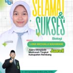 Juara II Biologi OMI Kabupaten Rembang